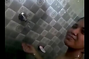 Indian taking selfie video in bathroom nude 39 sec