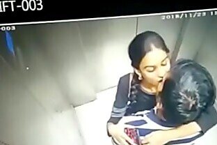 VID-20190208-PV0001-Hyderabad (IT) Telugu HMRL (Hyderabad Metro Rail Limited) train station lift young couples kissing, misusing the elevator lift sex porn video poster