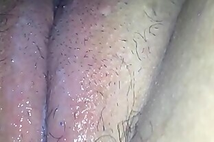 Fucking my pussy with a hairbrush poster