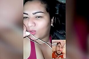 Indian bhabi sexy video call over phone poster