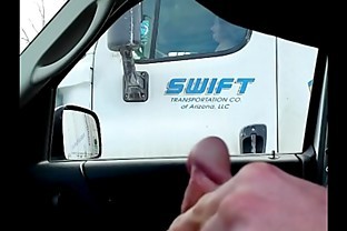 dick flash to a female trucker #3