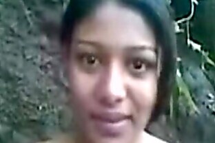 Beautiful indian girl working as partime callgirl in forest 2 min