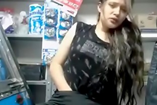 Fucking Amazing Teen Doesn't Care If Caught Playing With Her Pussy At Store Job poster