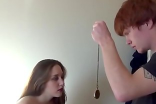 Brother Hypnotize Younger Teen Sister and Makes her Talk Dirty while Fucking