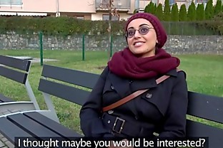 Public Agent Afghan beauty pays to fuck a big cock poster