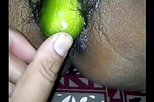 desi wife eating cucumber poster