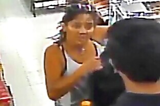 Hot Woman Flashes Boobs at Cashier Short on Cash 3 min poster