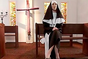Nun double penetration fucked in Church poster