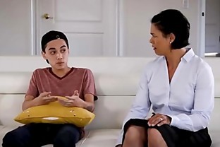 Teen Son tastes mature Moms pussy
