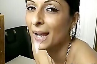 Beautiful Indian gives best blowjob ever!! poster