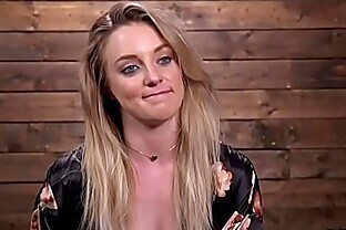 Restrained beauty fucked by sex machine 10 min