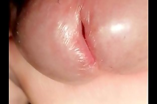 Peehole and penis head close up