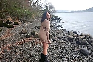 Shameless indian hottie has risky sex in public by the lake while strangers watch desi chudai POV Indian poster