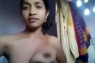 Indian desi girl showing boobs and pussy selfshot 66 sec