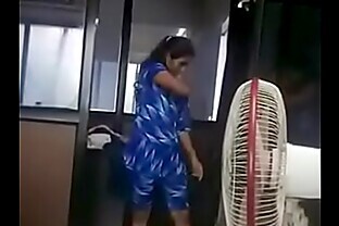 indian tamil girl adithi changed her dress in office infromt of her boss captured by her boss after all employees leave the office poster