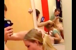 20yr old blowjob in a target dressing room poster