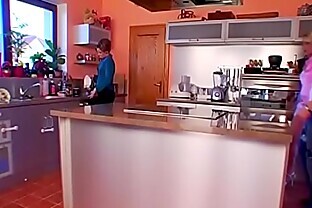 Amateur babes stand dressed when sharing a flawless cock