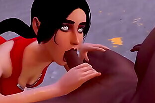 I Fuck My New Black Lifeguard Partner, What A Big Cock He Has - Sexual Hot Animations