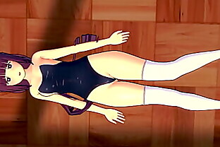 Fern wearing a tight swimsuit