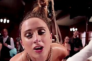 Bound on Sybian slave gets fucked
