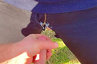 Nympho Fucked in Ripped Jeans Denim and Finishing With Huge Cumshot