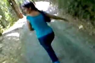 trekking couple having sex