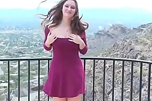 Amauter nice girl flash her boobs and accidentally pussy upskirt poster