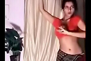 indian teen doing belly dance on hindi song poster