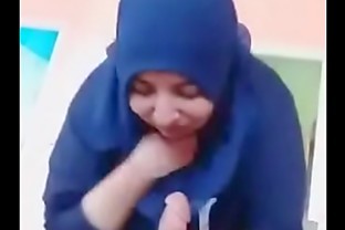 sexy hijabi tunisian girl blowjob poster
