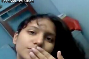 cute indian girl self naked video mms poster