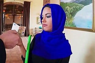 Arab Cleaning Lady Slowy Sucks Cock