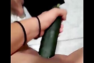 ex girlfriend fucks cucumber poster