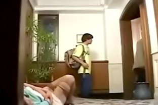 Asian Japanese Wife Harassed Fucks Excited Stepson poster