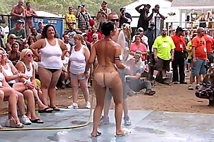 amateur nude contest at this years nudes a poppin festival in indiana poster