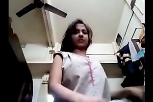 Desi striptease of a booby girl