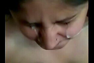 Hot Indian girlfriend giving handjob to boyfriend and hot cumshot