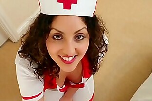 British Nurse collects patient sperm sample but ends up swallowing it deepthroat POV Indian poster