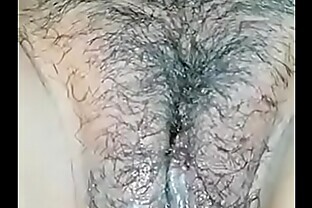 wife hairy pussy and fingering recording 2 min