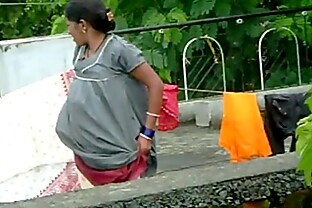 desi aunty changing her panty poster