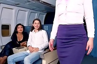 Flight attendant Nikki fucks passenger poster