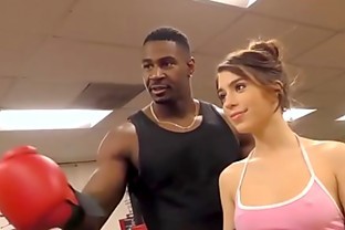 Domina cuckolds in boxing gym for cum poster