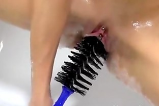 Car Wash Brush In Pussy poster
