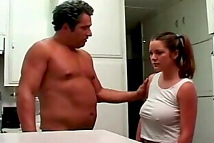 bad daddy fucks his hot busty d. in kitchen poster