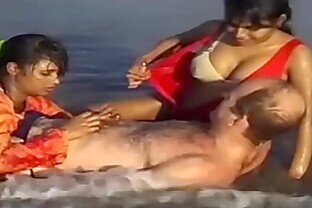wild indian sex fun on the beach