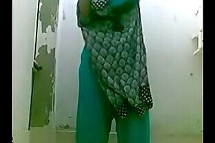 bottle bating indian wife in shower for a selfie poster