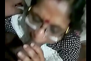 mature mallu mom giving blowjob and taking cum in mouth poster