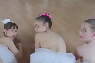 3 Teeny Ballerinas Fucked From Behind! poster