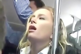 Hot Blonde Groped on a Bus poster