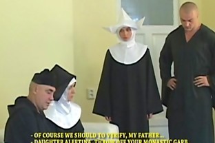 Sassy blond nun takes sexual punishment in the monastery poster