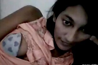 Aparana Indian First Year Collegegirl tiny Boobs Private Webcam Strip - poster